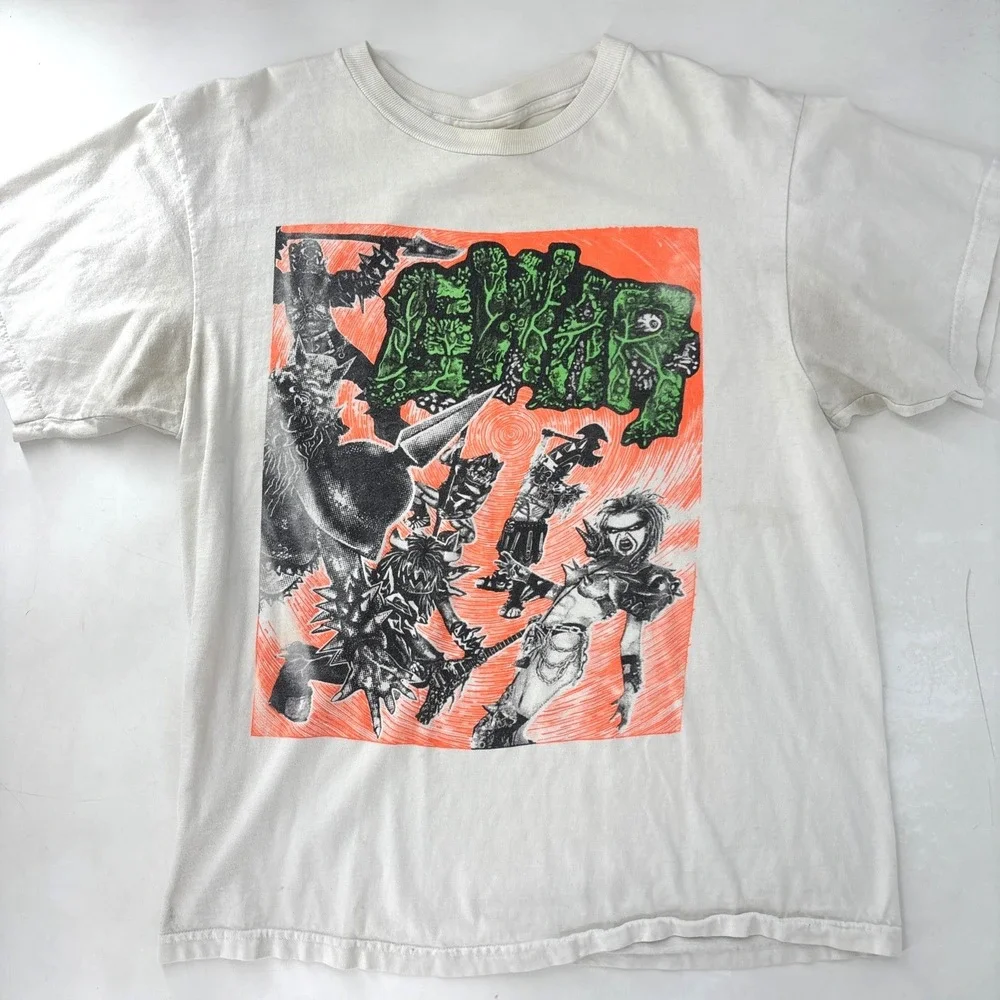 Vintage 90s GWAR Shirt Live From Antarctica Large Metal Punk SUPER RARE!